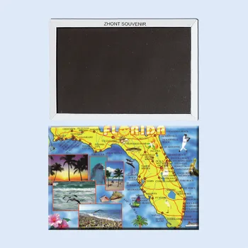 Žemėlapis Floridos valstybės pietryčių Jungtinės States22280 ,Suvenyrai visame Pasaulyje, Turizmo;šaldytuvas magnetas dovana draugams