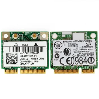 Network Card-BCM94322HM8L DW1510 Dual Band 300Mbps Mini PCI-E Wireless Network Card for DELL E4200 E5500 